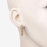 3.20 Carat Genuine Citrine .925 Sterling Silver Earrings