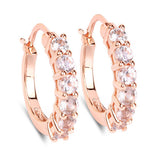 1.08 Carat Genuine Morganite .925 Sterling Silver Earrings