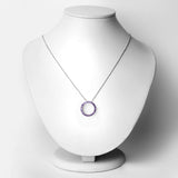 0.72 Carat Genuine Amethyst .925 Sterling Silver Pendant