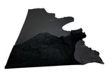 Black Perforated Natural Grain Deer-Tanned Cowhide –  Full Aniline Finish, 1.1–1.3 mm (3 oz), ~20 Sq Ft