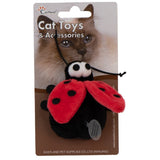 Eastland Plush Ladybug Interactive Digital Sound Cat Toy
