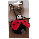 Eastland Plush Ladybug Interactive Digital Sound Cat Toy