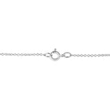 .925 Sterling Silver Pave-Set Diamond Accent Double Curve 18" Pendant Necklace (I-J Color, I1-I2 Clarity)