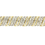10.00ct Diamond Tennis Bracelet 10KT Yellow Gold