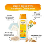 Weleda Organic Baby Bath Cream with Calendula - Gentle, Moisturizing, and Natural Skincare for Infants - 6.76 fl oz