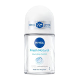 Nivea Fresh Natural Mini Roll-On Deodorant for All-Day Freshness 25 ml