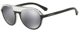Emporio Armani 4067 5522/6G Square Sunglasses in Clear Black