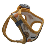 Ewox Air Mesh Yellow Polka Dot Dog Harness Large