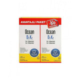 Ocean Vitamin D3 Supplement D3K2 Drops 20ml - Liquid Vitamin D3 for Bone and Cardiovascular Health