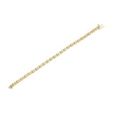 10K Yellow Gold Plated Sterling Silver 1 cttw Diamond Link Bracelet (J-K Clarity, I1-I2 Color) - Size 7"
