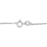 .925 Sterling Silver Diamond Accent Bypass Curve 18" Pendant Necklace (I-J Color, I3 Clarity)