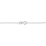 10KT Two Tone Gold 1/6 cttw Diamond Floating Heart Pendant Necklace (K-L, I1-I2)
