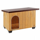 Ferplast Baita 60 Wooden Dog Kennel Weatherproof Shelter 73.5cm
