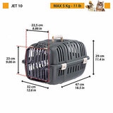 Ferplast Jet 10 Small Pet Carrier for Cats and Dogs 32x47x29 cm