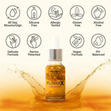 FlowerX Anti Aging Serum, Brightness, Moisturise Under Eye, Dry Oily Combination and Sensitive Skins, Smoother Firmer and Youthful, Fills Up Wrinkles, Sagging & Fine Lines