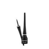 Flormar Dipliner Black Eyeliner - Long-Lasting, Coconut Oil Enriched, Semi-Matte Finish