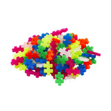 Plus Plus Construction Toy - 100 Piece Fosforlu Mix in Reusable Tube, Made in Denmark