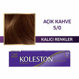 Wella Koleston Hair Dye - Light Brown (Açık Kahve) - Long-Lasting, Glossy Hair Color for At-Home Use