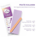 Vi-Vet Waxing Strips with Spatula for Smooth Skin 10-Pack