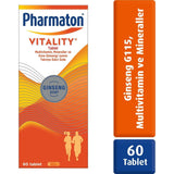 Pharmaton Vitality - Multivitamin with Ginseng | 60 Tablets