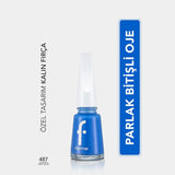 Flormar Nail Enamel High-Pigment Nail Polish 487 Navy Blue 11ml