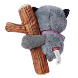 Gigwi Squeaky Raccoon Plush Dog Toy with Rope 1 Count