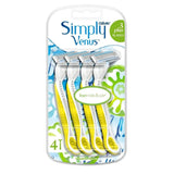 Gillette Venus 3 Disposable Razors for Smooth Shave 4 Count