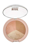 Golden Rose Nude Look Baked Trio Face Powder 3-in-1 Palette