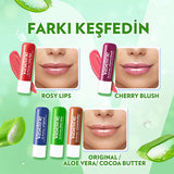Vaseline Aloe Vera Lip Care Balm - 48 Hour Moisturization for Dry, Chapped Lips