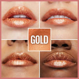 Maybelline New York Lifter Gloss - Moisturizing Lip Gloss with Hyaluronic Acid, Gold Shade