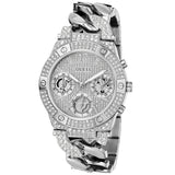 Guess Women's Trend Silver Tone Multi-function