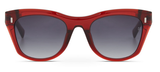 Hermossa HM-1657 03 Red Frame Gradient Sunglasses 52mm