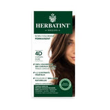Herbatint 4D Golden Chestnut Hair Dye: Ammonia & Paraben-Free Herbal Color for Sensitive Scalp, Permanent DIY Color - Cruelty-Free