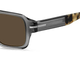 Hugo Boss 1595/S Brown Rectangular Men's Sunglasses