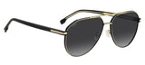 Hugo Boss 1747/S Grey Men's Sunglasses with Rectangular Frame