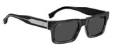 Hugo Boss 1855/S Grey Rectangular Men's Sunglasses 52mm
