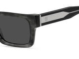 Hugo Boss 1855/S Grey Rectangular Men's Sunglasses 52mm