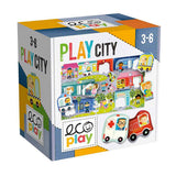 Headu Ecoplay Play City: Engaging Educational Puzzle for 3-6 Year Olds | City Themed Matching Game for Preschoolers