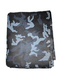 Navy Camouflage Cow Leather: 8.5" x 11" Pre-Cut Pieces