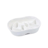 M-Pets Serene Fish Ceramic Slow Feeder Bowl for Better Digestion 240 ml