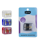 Mujgan Dual Cosmetic Pencil Sharpener for Precise Tips 1 Count
