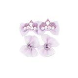M-Pets Glam Purple Bow Accessory for Cats and Dogs