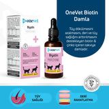 Onevet Biotin Skin & Coat Support Drops for Cats and Dogs 30ml