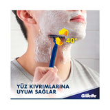 Gillette Blue 3 Comfort Slalom Disposable Razors 12 Count