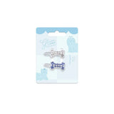 M-Pets Glam Blue & White Dog Hair Clip Accessory