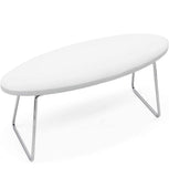 White  Arm Rest  - Microfiber Leather