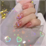 Aurora Laser Sticker Heart Style