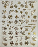 Christmas Nail Stickers  STZ-G045