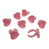 *Glue Ring Heart Shape - 100PC