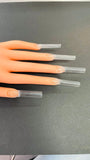 XXL C Curve Square  Clear Acrylic Nail Tips Bag